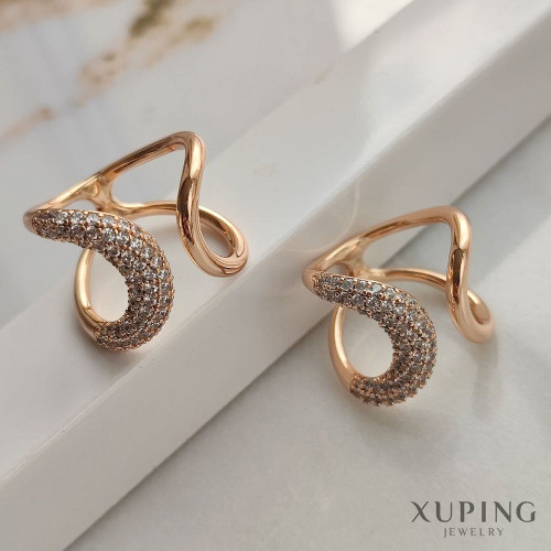 انگشتر نیمه نگین هفتی | برند ژوپینگ | آبکاری فوق العاده کیفیت درجه ۱