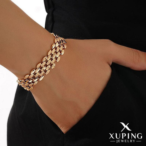 دستبند آینه و تراش جواهری ژوپینگ | آبکاری طلا | کیفیت درجه ۱