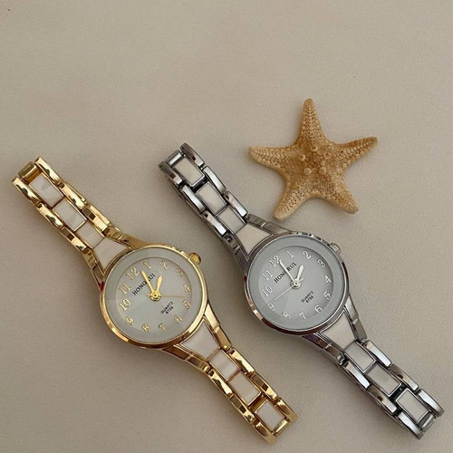 ساعت زنانه سرامیکی هانگری | کیفیت عالی | موتور پرس | باطری قابل تعویض