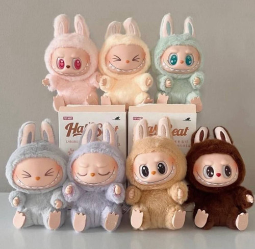 عروسک لبوبو | سوپرایزی | سری نشسته | کیفیت اصلی | جعبه دار | جنس پارچه مخمل درجه ۱