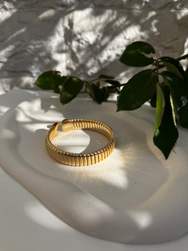 بنگل فشن فانتزی زنانه | بند کرکره ای | برنج آبکاری رادیوم با کیفیت | فری سایز