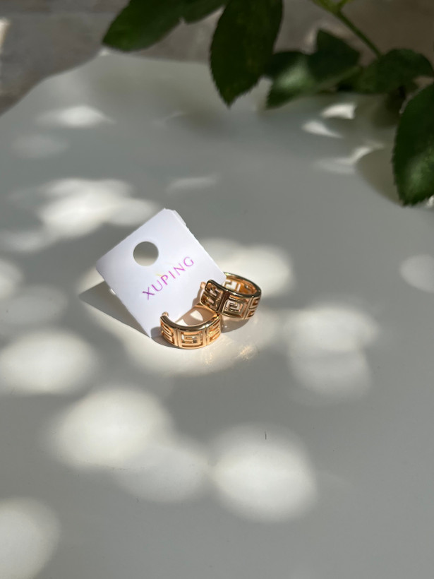 گوشواره حلقه ای طرح ور*ساچ ژوپینگ ضد حساسیت