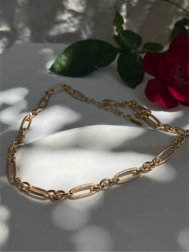 گردنبند یورمن ژوپینگ طرح طلا رنگ ثابت