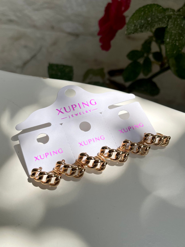 گوشواره طرح کارتیر ژوپینگ ضد حساسیت رنگ ثابت