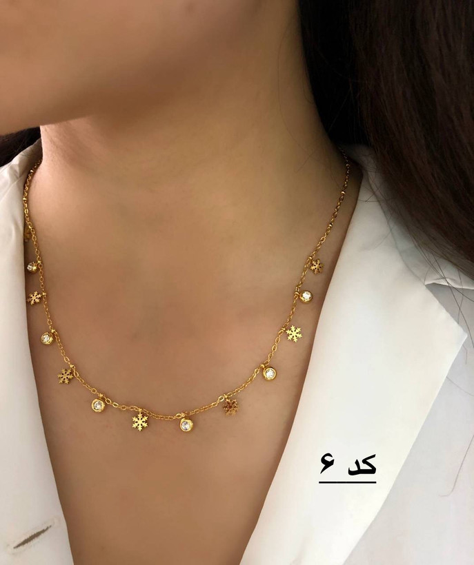 گردنبند لوکس زنانه | استیل آبکاری طلایی رنگ ثابت | کیفیت عالی | ضد حساسیت