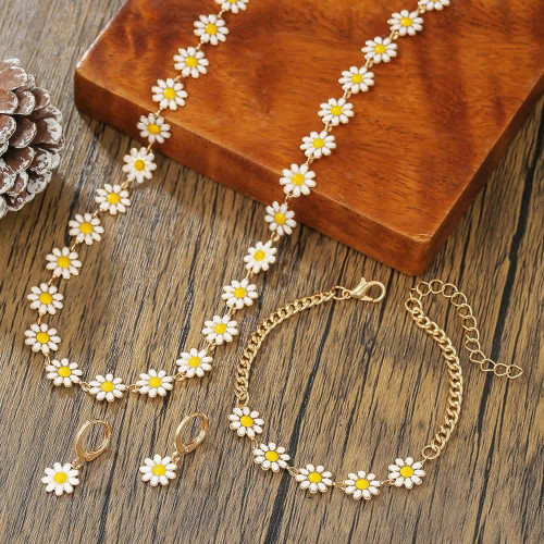 سرویس بابونه طلایی یک طرفه استیل رنگ ثابت ضد حساسیت