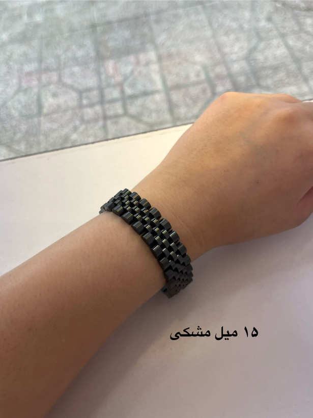 دستبند مردانه و زنانه طرح رولکـ*ـس سنگین | استیل رنگ ثابت ضد حساسیت