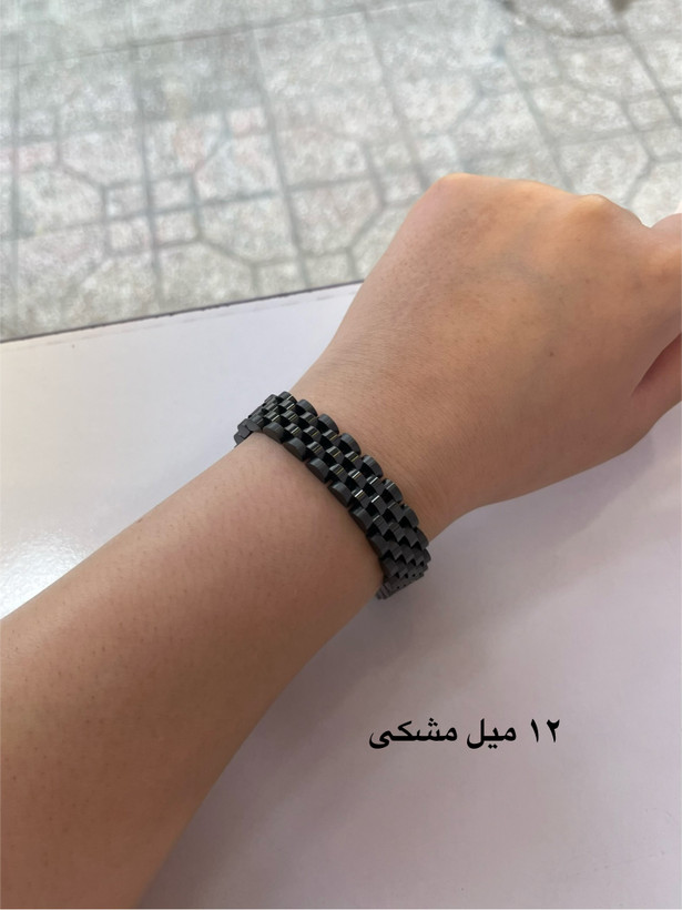 دستبند مردانه و زنانه طرح رولکـ*ـس سنگین | استیل رنگ ثابت ضد حساسیت