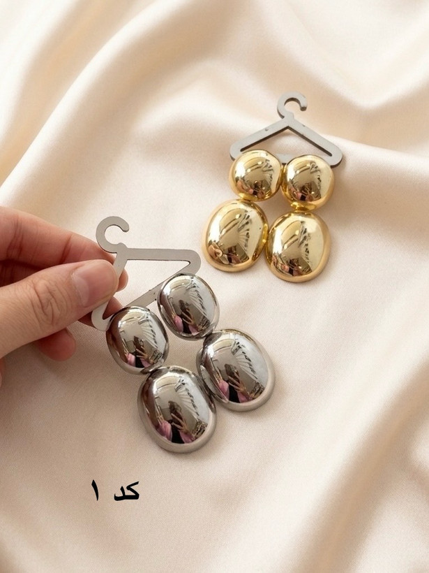 گوشواره زنانه دفورمه استیل | رنگ ثابت ضد حساسیت