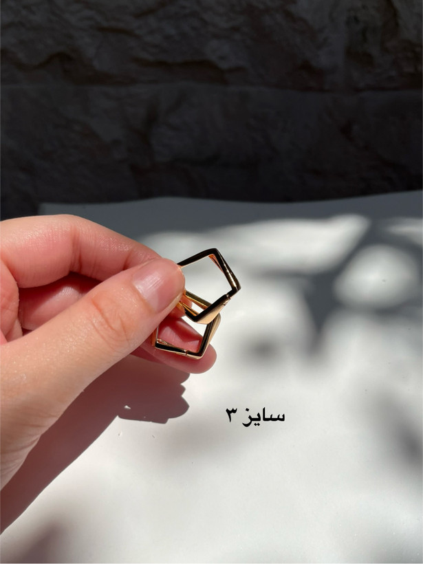 گوشواره زنانه چند ضلعی ژوپینگ ضد حساسیت
