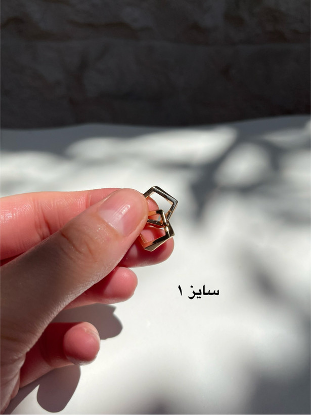 گوشواره زنانه چند ضلعی ژوپینگ ضد حساسیت