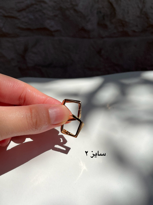 گوشواره زنانه چند ضلعی ژوپینگ ضد حساسیت