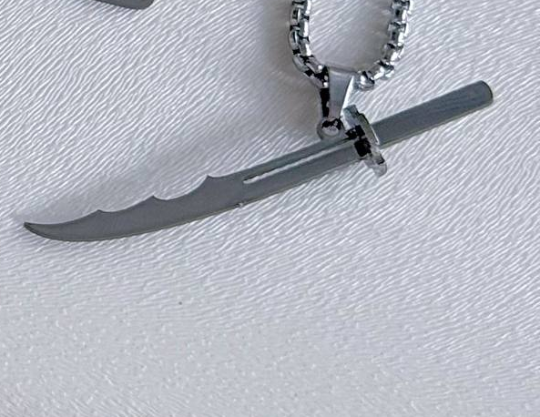 کالکشن گردنبند مردانه سلاح فانتزی استیل رنگ ثابت ضد حساسیت