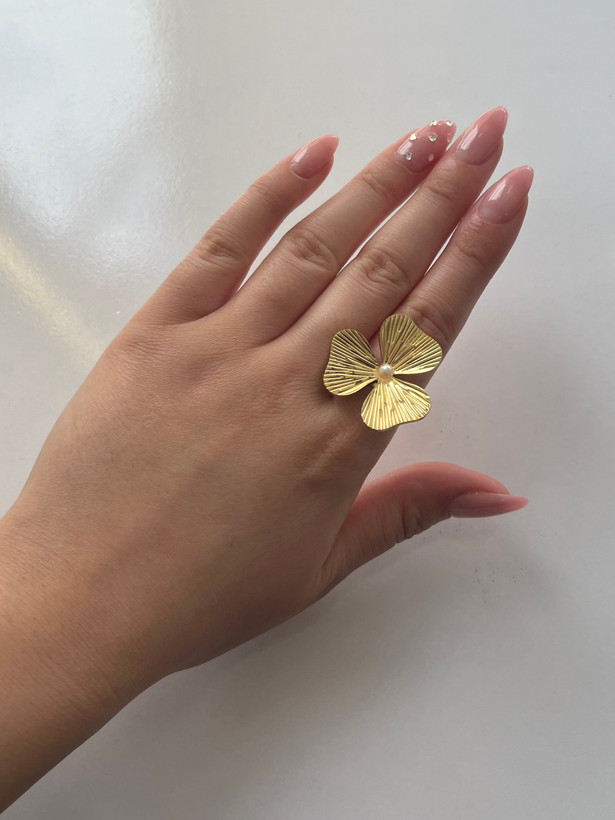 انگشتر زنانه فشن دفورمه استیل فری سایز ضد حساسیت